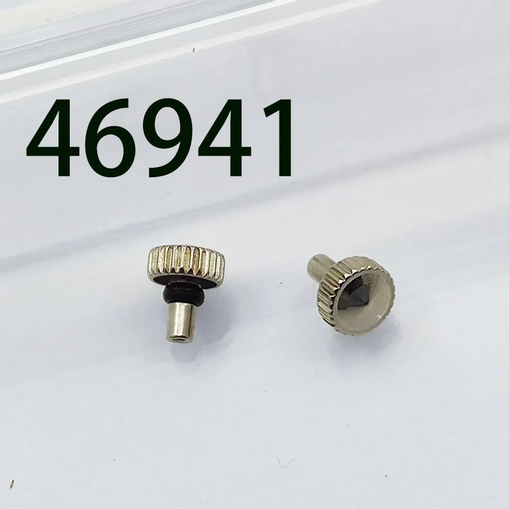 Horloĝa akcesoraĵo 46941 horloĝkapo, neoksidebla ŝtala akvorezista tenilo, horloĝkrono, alĝustigebla tempotenila kapo 2 pecoj