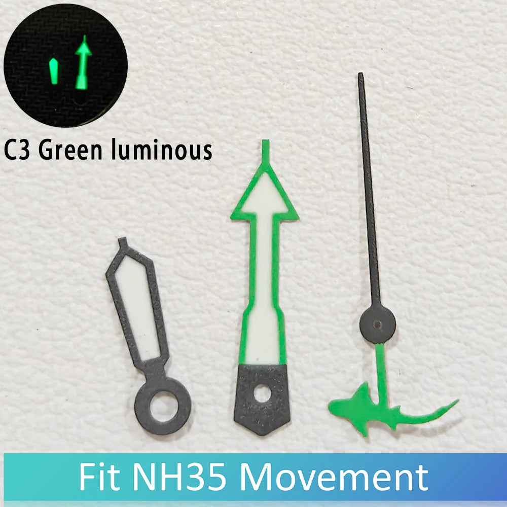 NH35 Shark Sekundmontriloj Horloĝa akcesoraĵo taŭga por NH35 NH36 NH38 NH70 NH72 Movadaj Horloĝoj Partoj Montrilo/Pinglo akcesoraĵoj
