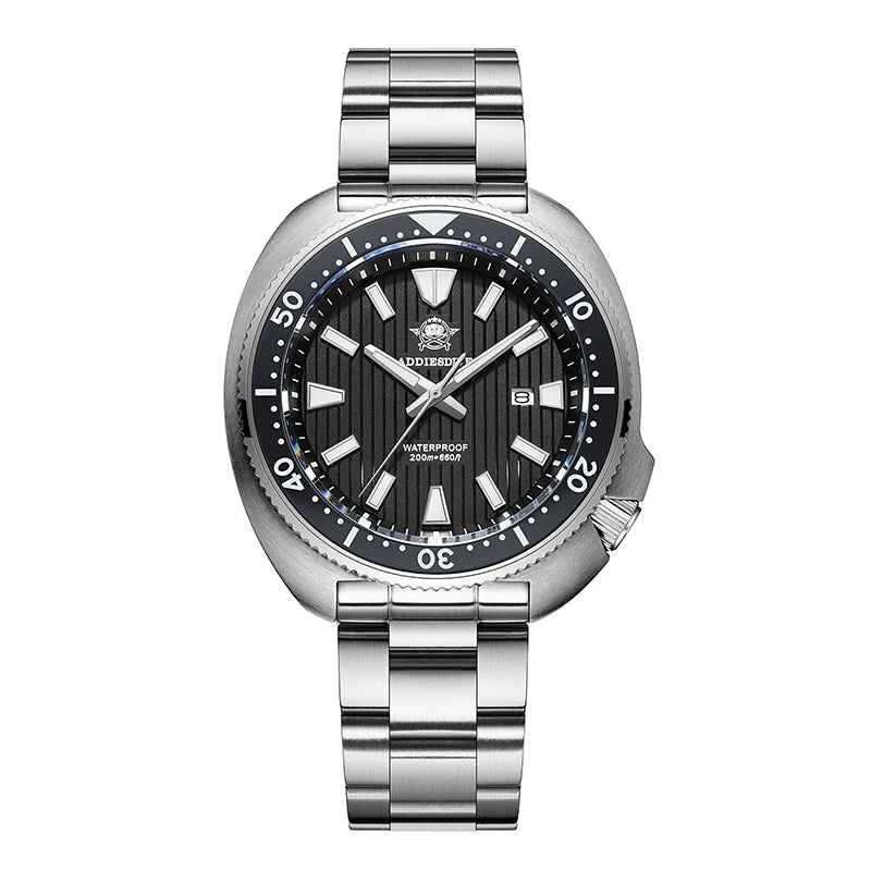 ADDIESDIVE Men's Watch AD2507 20Bar Waterproof Window Display Reloj Hombre BGW9 Super Luminous Sapphire Glass Quartz Watch