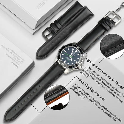 MAIKES luxury Genuine Leather Watch Strap 20mm 22mm Watch Accessories Bands For MIDO TISSOT SEIKO Watch Bracelet