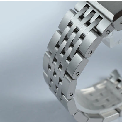 San Martin Watch Bracelet High Quality 7 Links 316L Solid Stainless Steel Watch Parts 20mm Brushed Clasp For SN0044-G