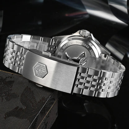 San Martin Watch Bracelet High Quality 7 Links 316L Solid Stainless Steel Watch Parts 20mm Brushed Clasp For SN0044-G