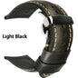 Watch Accessories Watch Bands 20mm 22mm 24mm Cow Leahter Watch Strap Butterfly Buckle Clasp Watchband Watch Bracelet Belt