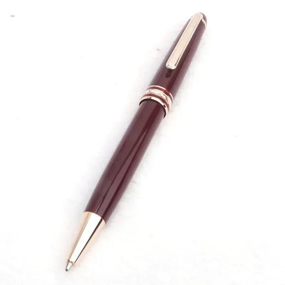 Monte Meisterstuck Collection Black Resin Ballpoint MB Rollerball Pens Platinum Coated Inlay Series Number 163 Pen