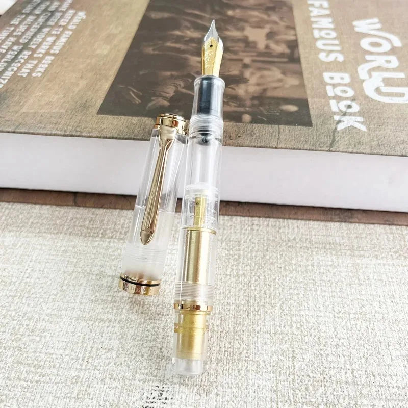 ADMOK M800 Acrylic Piston Fountain Pen BOCK/Schmidt Soft Smooth No.6/35# Nib Inking Pelikan Copy Students Writing Gift Pens