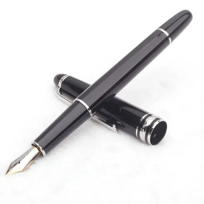 Monte Meisterstuck Collection Black 163 Pen Resin Ballpoint MB Rollerball Pens Platinum Coated Inlay Series Number Blance