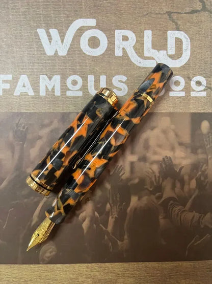 ADMOK M800 Acrylic Piston Fountain Pen BOCK/Schmidt Soft Smooth No.6/35# Nib Inking Pelikan Copy Students Writing Gift Pens