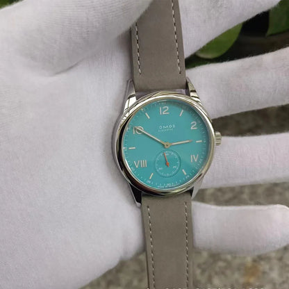 High-end men's 39mm automatic mechanical watch, equipped with Seagull ST17 movement, waterproof and features luminous function.