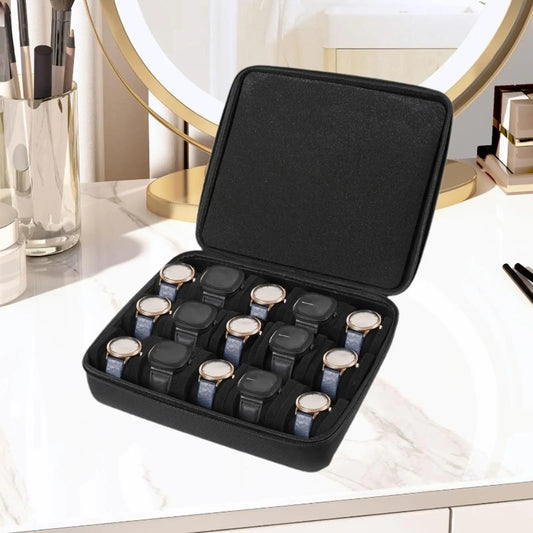 Horloĝskatolo, mansako, horloĝa konserva sako, vitra tenilo, horloĝa vojaĝujo, transportujo, horloĝa organizilo, ujo por brakhorloĝoj, sportoj