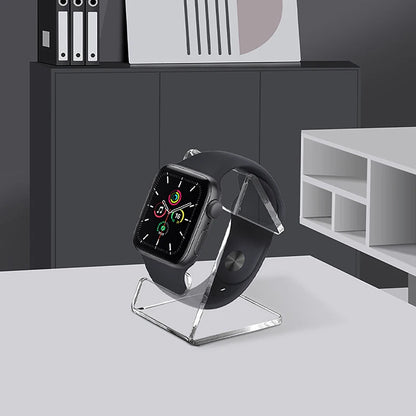 Akrilaj Horloĝaj Montrstandoj Klara Horloĝa Tenilo Organizilo Juvela Horloĝa Rako Unuopa Horloĝa Montrtenilo Montrofenestro