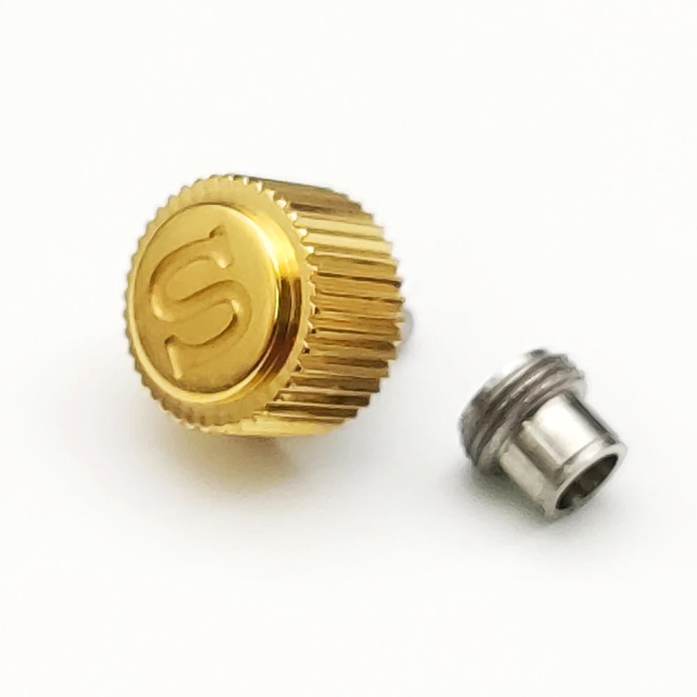 Akcesora tenilo de krono de neoksidebla ŝtalo por horloĝo 7S26/NH35/NH36/NH35a/NH36a/NE15/4R35/4R36/6R15-movado por horloĝo SKX007/SKX009