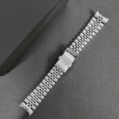 22mm Super Suitable for Seiko Nh35 Skx007 Jubilee Brushed 316L Solid Stainless Steel Curved End Skx 007 Watch Bracelet
