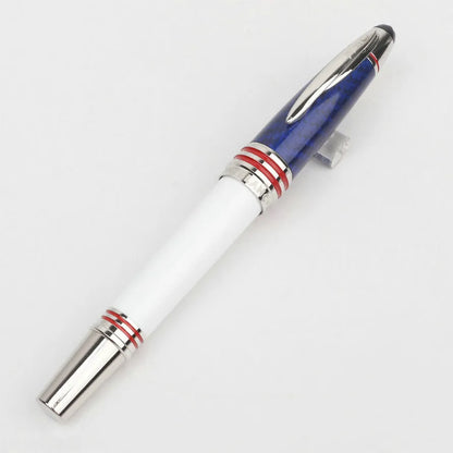 Hot John Kennedy JFK Carbon Fiber MB Gifts Fountain Pens Rollerball Ballpoint Pen Dark Blue Writing Stationery Gifts Fountain