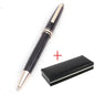 Monte Meisterstuck Collection Black Resin Ballpoint MB Rollerball Pens Platinum Coated Inlay Series Number 163 Pen