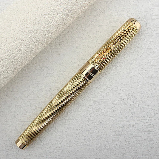 Jinhao 1200 Gold/Silver Luxury Metal Ball Point Pen Refill and Box Combination Pens for Business Writing Office Stationery