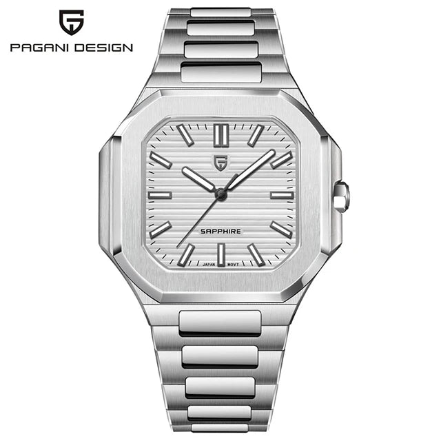 PAGANI DESIGN Men's Watch Luxury Fashion Sapphire Glass Quartz Watch for Men Stainless Steel Sports Waterproof Men Watches 2025