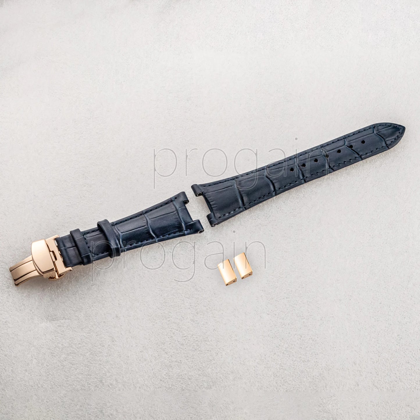 25mm Men's Genuine Leather Strap Watch Bracelet Wristband Replacements for Nautilus Accessories Parts Repair Tools