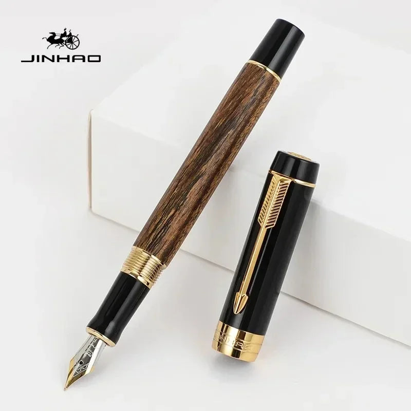 Jinhao 100 Mini Fountain Pen Golden Arrow Clip Luxury Pen M/F/EF Nib Writing ink Pens Stationery Business Office School Supplies