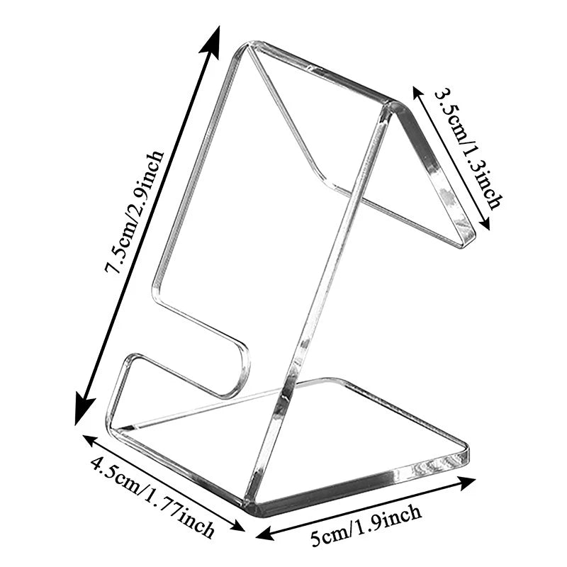 Akrilaj Horloĝaj Montrstandoj Klara Horloĝa Tenilo Organizilo Juvela Horloĝa Rako Unuopa Horloĝa Montrtenilo Montrofenestro