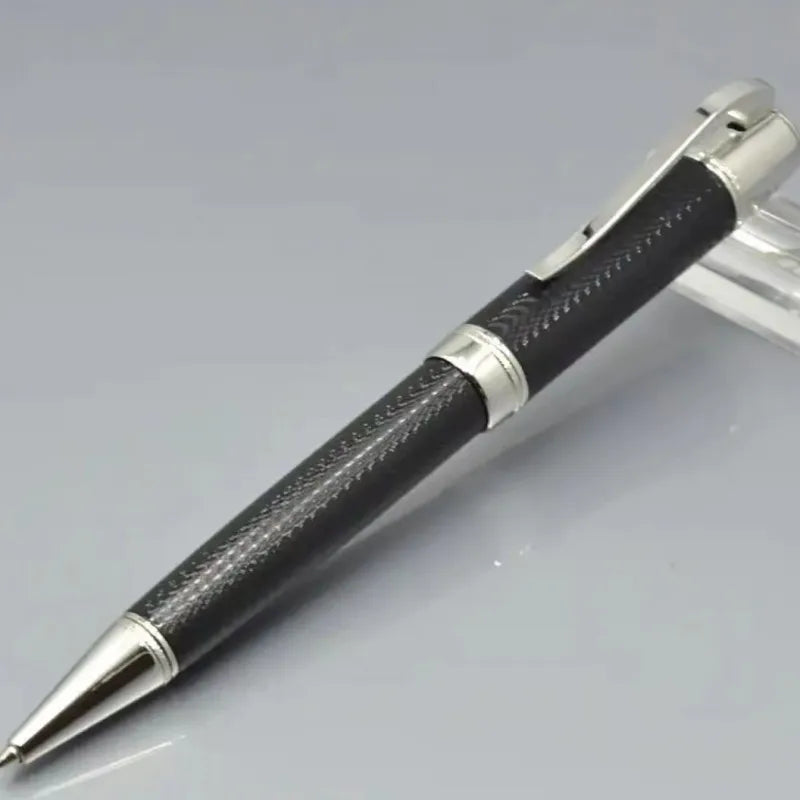 Hot John Kennedy JFK Carbon Fiber MB Gifts Fountain Pens Rollerball Ballpoint Pen Dark Blue Writing Stationery Gifts Fountain