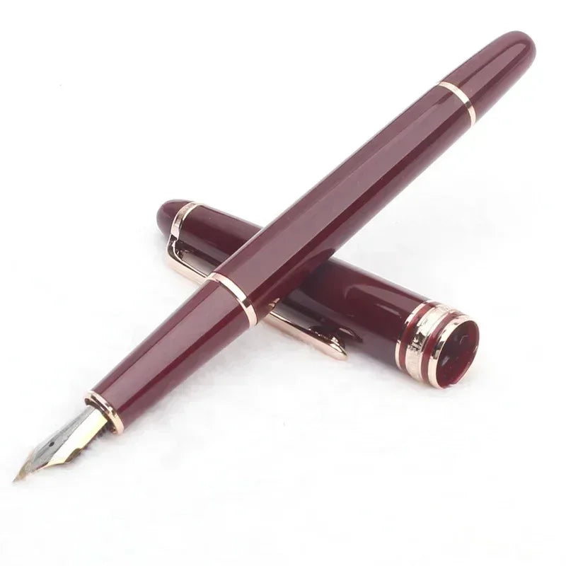 Monte Meisterstuck Collection Black Resin Ballpoint MB Rollerball Pens Platinum Coated Inlay Series Number 163 Pen