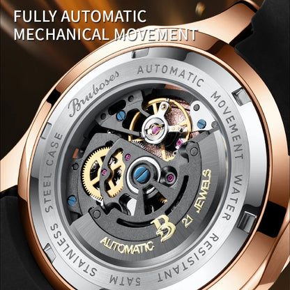 Automatic Mechanical Watch for Men Women BRUBOSES Original 5ATM Waterproof Luxury Business Male Wristwatches Relogio Masculino A