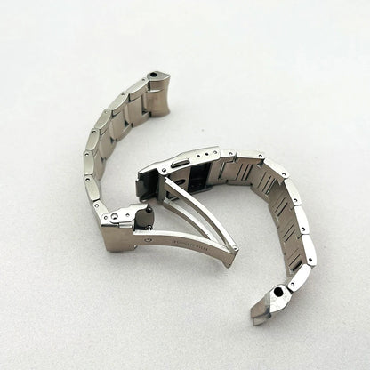 Mod 20mm Watch Bracelet SPB185 SPB187 Watch Band Fits Seiko Case Deployment Folding Clasp Buckle Curved Interface Strap