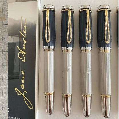 Tat Quality Jane Austen Special Design Fountain Rollerball Ballpoint Pens Premium Writing Gift for Literature Fans Hot Sell