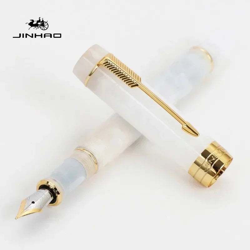 Jinhao 100 Mini Fountain Pen Golden Arrow Clip Luxury Pen M/F/EF Nib Writing ink Pens Stationery Business Office School Supplies