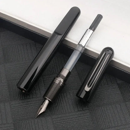 Ultra Black M Collection Rollerball Signnature Pens Best Resin Fountain Pen with Magnetic Cap Cute Stationery