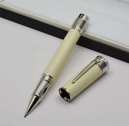 Hot John Kennedy JFK Carbon Fiber MB Gifts Fountain Pens Rollerball Ballpoint Pen Dark Blue Writing Stationery Gifts Fountain