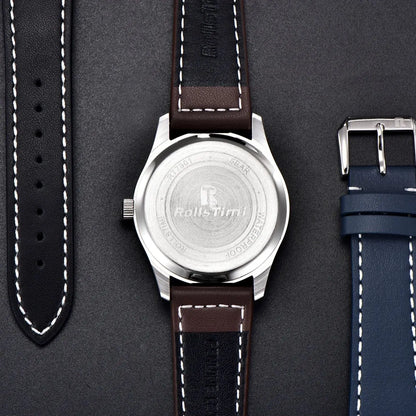 2025 New Men's Quartz Watch Waterproof top brand Luxury Fashion Sport Luminous watch for Men Leather strap