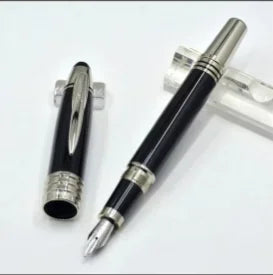 Hot John Kennedy JFK Carbon Fiber MB Gifts Fountain Pens Rollerball Ballpoint Pen Dark Blue Writing Stationery Gifts Fountain