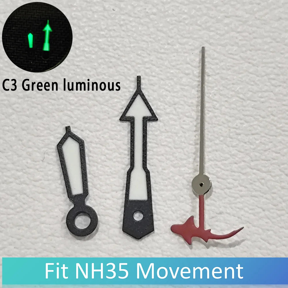 NH35 Shark Sekundmontriloj Horloĝa akcesoraĵo taŭga por NH35 NH36 NH38 NH70 NH72 Movadaj Horloĝoj Partoj Montrilo/Pinglo akcesoraĵoj