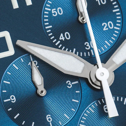 Militado ML04 39mm Quartz Watch Sapphire Crystal Super BGW9 Luminous 100m Water Resistant Stainless Steel Chronograph Watches