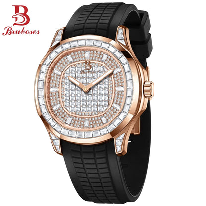 Automatic Mechanical Watch for Men Women BRUBOSES Original 5ATM Waterproof Luxury Business Male Wristwatches Relogio Masculino A