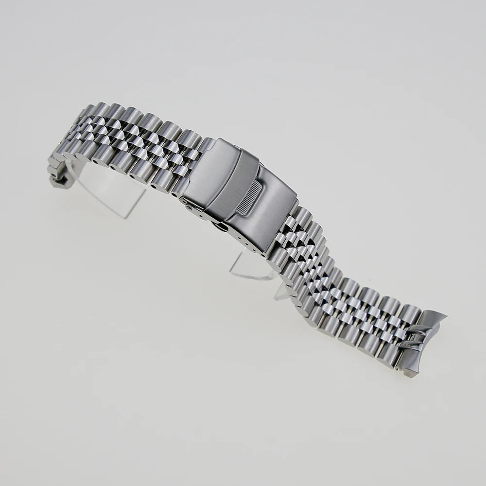 316L Stainless Steel Coved Head 22mm Solid 5 Link SKX007 Watch Bracelet Band