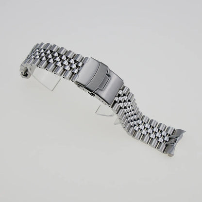 316L Stainless Steel Coved Head 22mm Solid 5 Link SKX007 Watch Bracelet Band