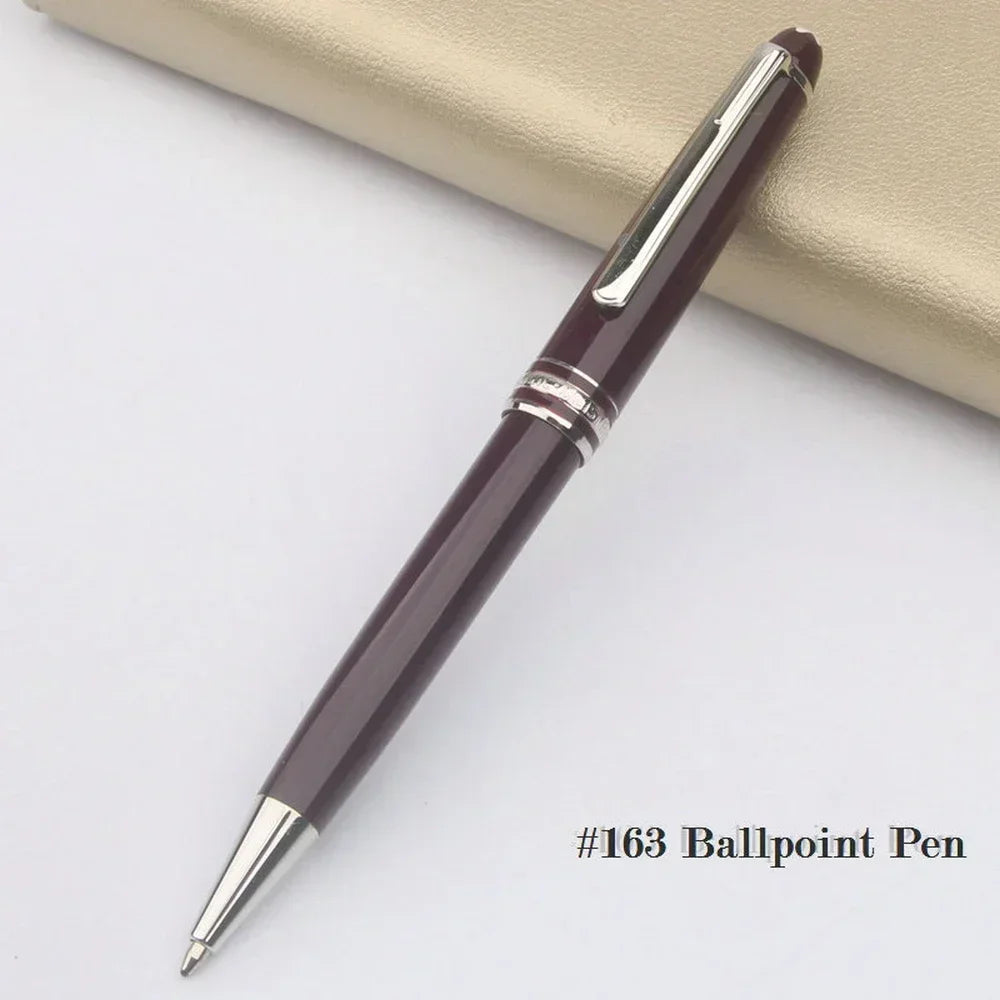 2025 Tata Unique 163/145/162 High Quality MB Ballpoint Pens Resin Writing Stationery School Office Supplies with Serial Number