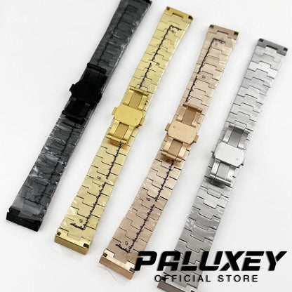 High Quality 21MM Watch Accessories Fit For Santos Modification Parts Solid Stainless Steel Watch Bracelet NH34 NH35 NH36 Parts