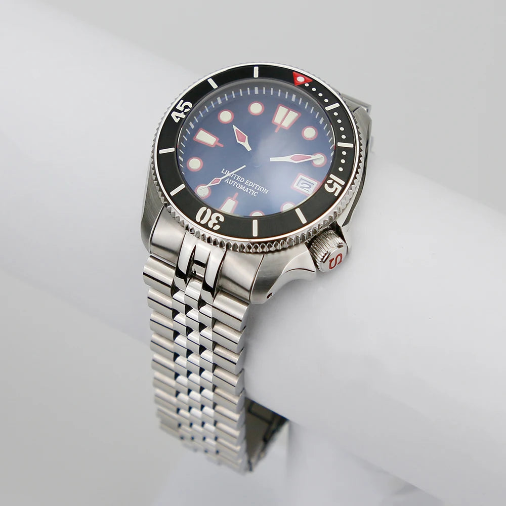 316L Stainless Steel Coved Head 22mm Solid 5 Link SKX007 Watch Bracelet Band