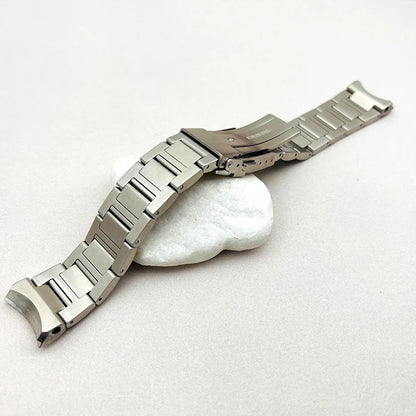 Mod 20mm Watch Bracelet SPB185 SPB187 Watch Band Fits Seiko Case Deployment Folding Clasp Buckle Curved Interface Strap