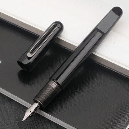 Ultra Black M Collection Rollerball Signnature Pens Best Resin Fountain Pen with Magnetic Cap Cute Stationery