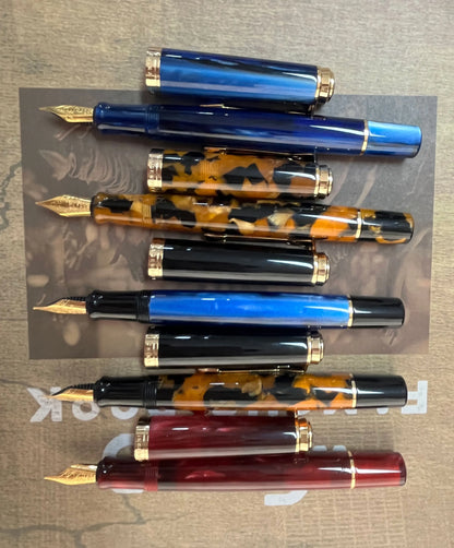 ADMOK M800 Acrylic Piston Fountain Pen BOCK/Schmidt Soft Smooth No.6/35# Nib Inking Pelikan Copy Students Writing Gift Pens