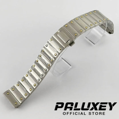 High Quality 21MM Watch Accessories Fit For Santos Modification Parts Solid Stainless Steel Watch Bracelet NH34 NH35 NH36 Parts