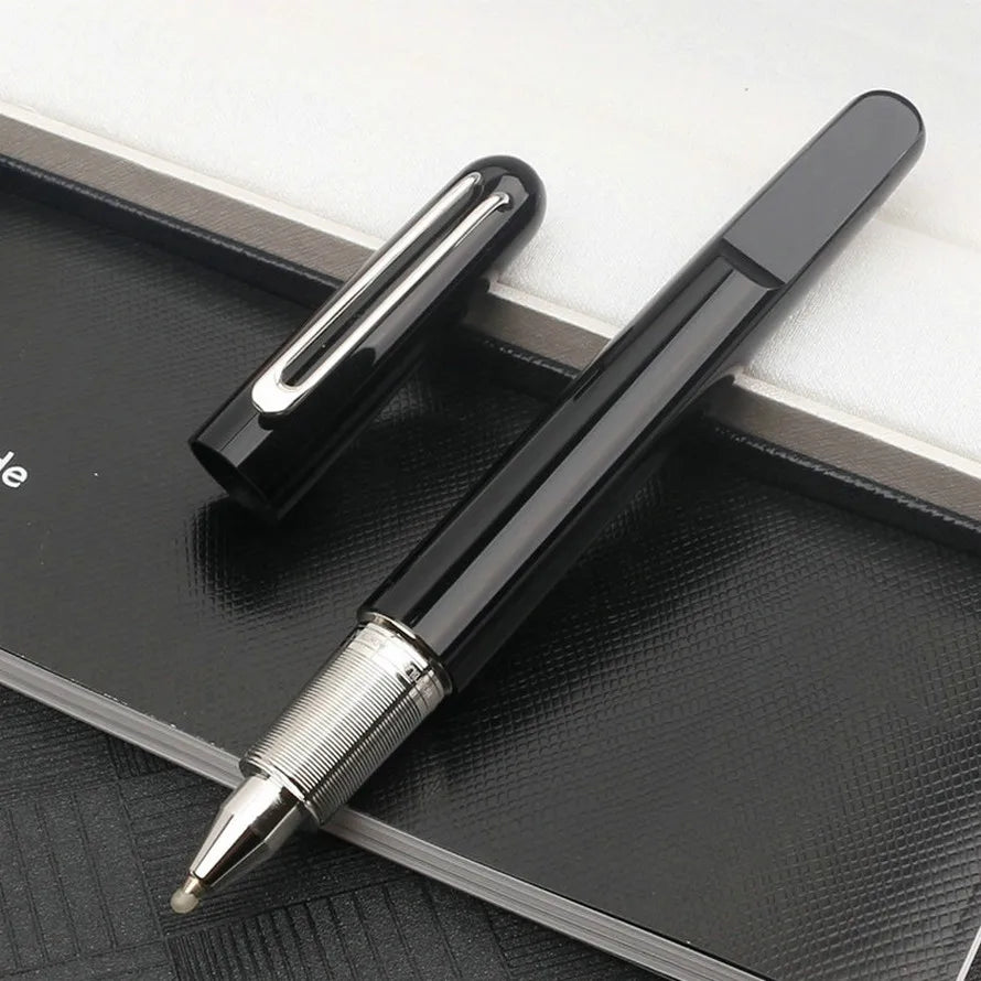 Ultra Black M Collection Rollerball Signnature Pens Best Resin Fountain Pen with Magnetic Cap Cute Stationery