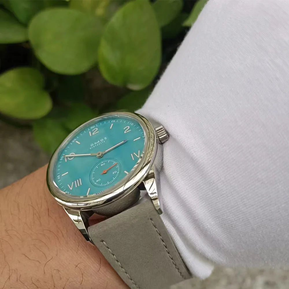 High-end men's 39mm automatic mechanical watch, equipped with Seagull ST17 movement, waterproof and features luminous function.