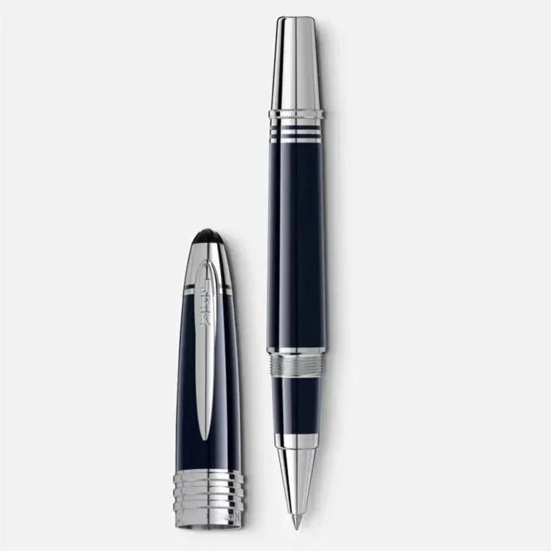 Hot John Kennedy JFK Carbon Fiber MB Gifts Fountain Pens Rollerball Ballpoint Pen Dark Blue Writing Stationery Gifts Fountain