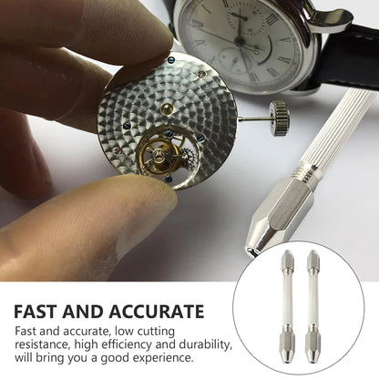 2-peca horloĝa akcesora stifto por duobla-fina mini-benka ŝraŭbo de Crown Precision