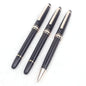 Monte Meisterstuck Collection Black 163 Pen Resin Ballpoint MB Rollerball Pens Platinum Coated Inlay Series Number Blance